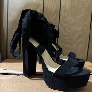 Elegant Black Platform Heels